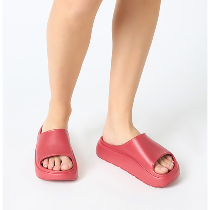 Sandali mare donna rossi in PVC