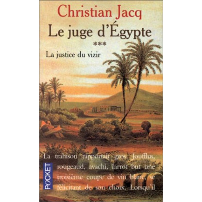 Jacq, Christian | Le Juge d'Egypte, tome 3 : La Justice du vizir | Livre d'occasion