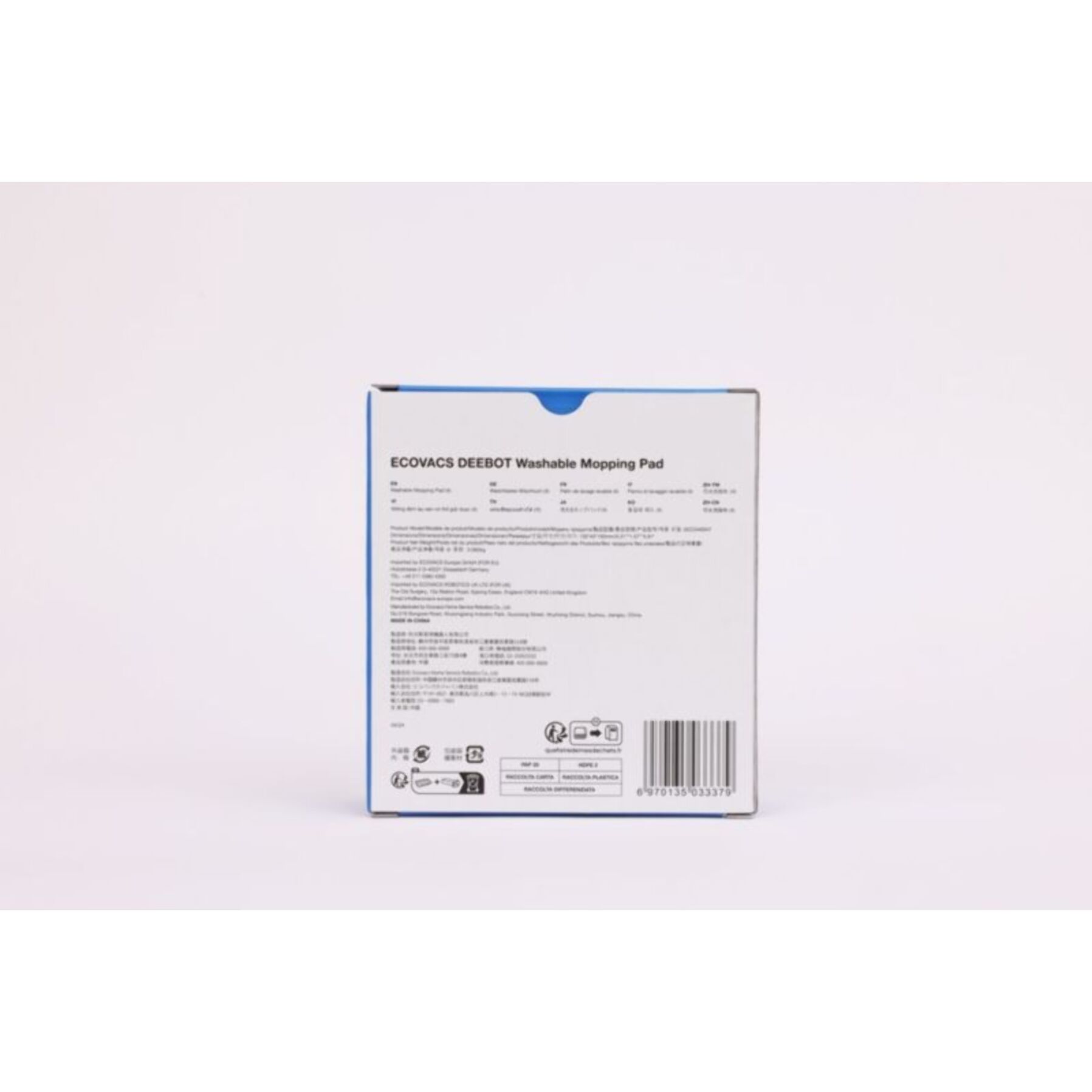 Lingettes et serpillères ECOVACS Lavage rotatif microfibre DCC040047 Deebot X1 Omni