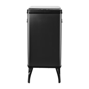 Well home - cubo de basura inteligente con apertura automática y contacto manual de 50l, 35,5x26x83,5cm color negro.