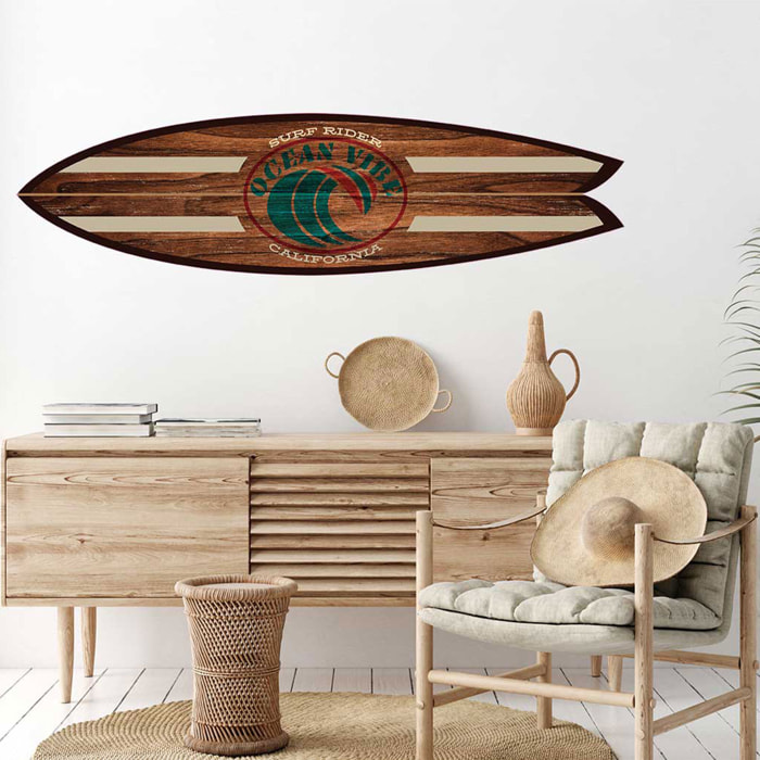 Planche de surf décorative ocean vibe Tableau alu Dibond