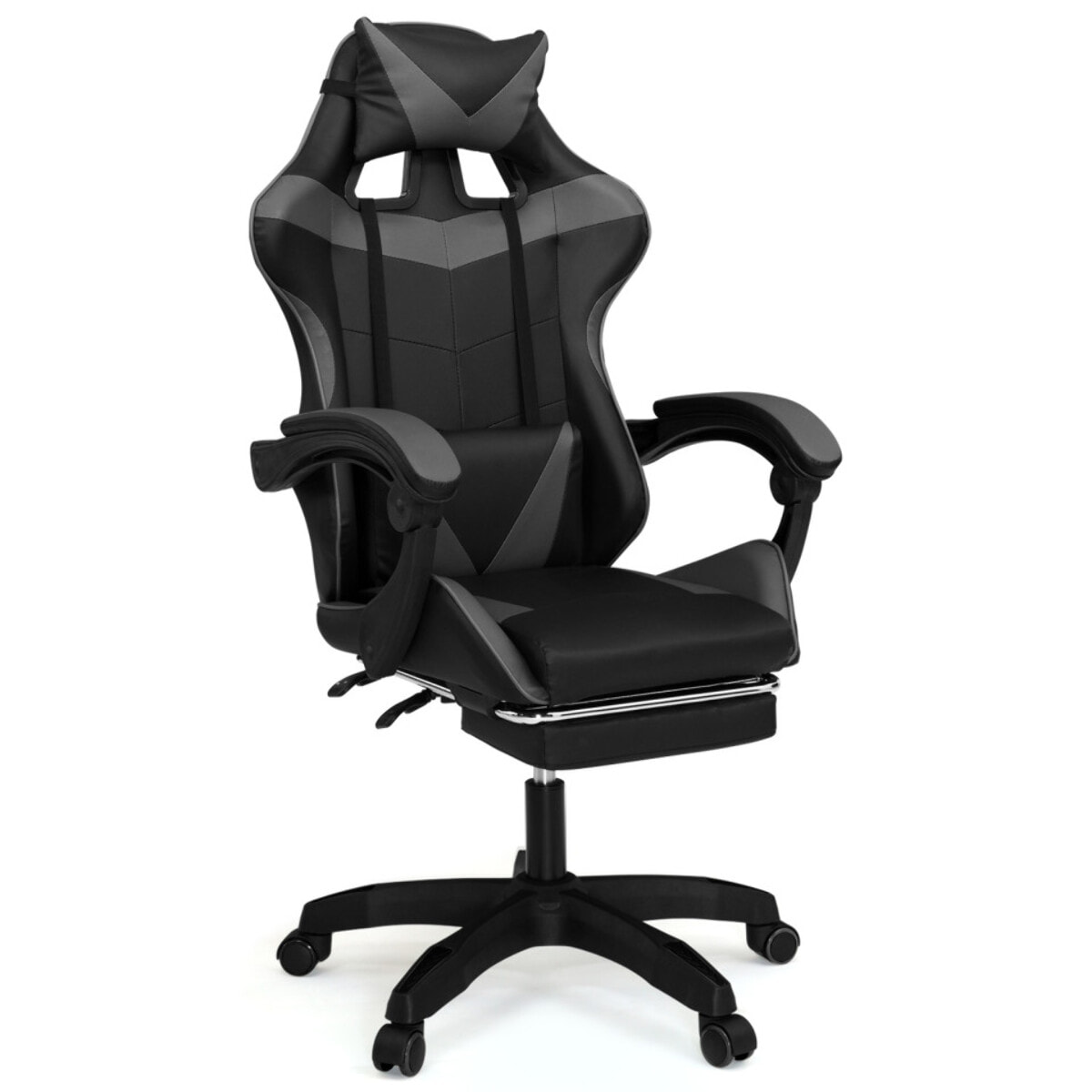 Fauteuil de bureau spécial gaming noir et gris
