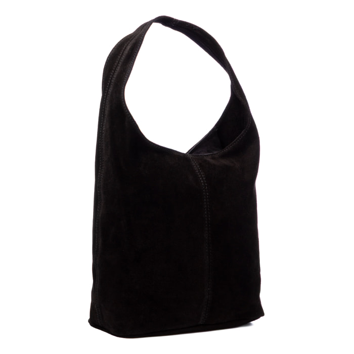 Bagnara borsa shopper donna. Vera pelle camoscio.