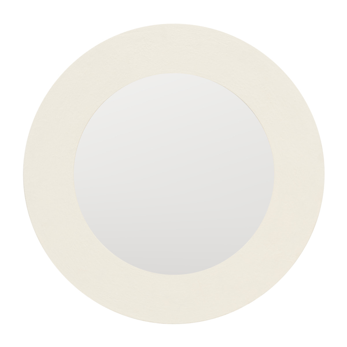 Espejo redondo de microcemento de Ø90cm Alto: 90 Largo: 90 Ancho: 1.8