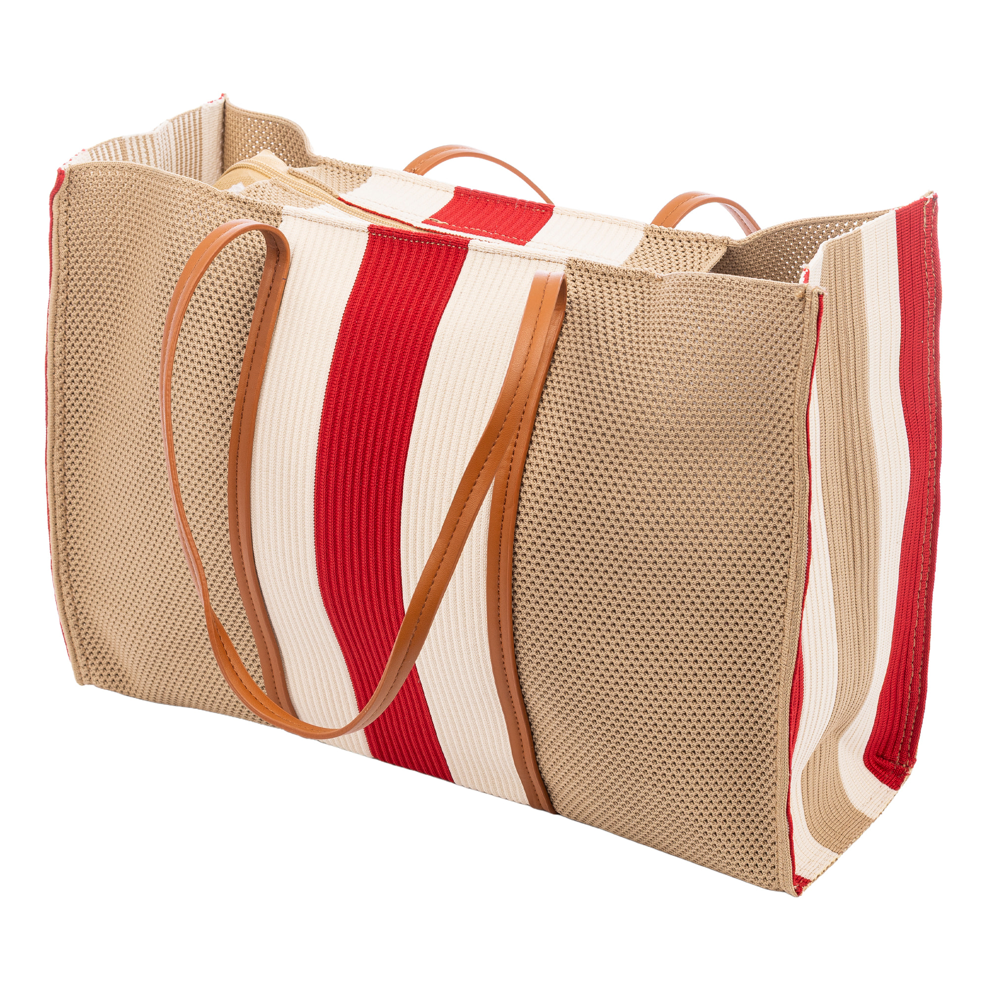 Borbore Bolso shopper Mujer. Fabricado en rafia sintética entrelazada.