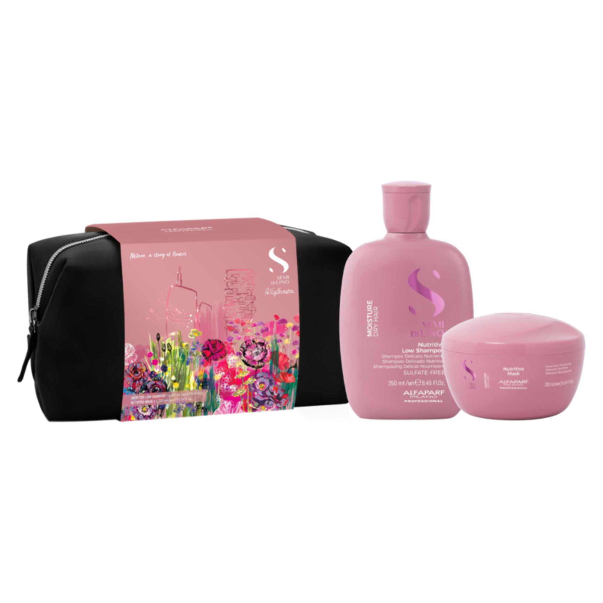 ALFAPARF MILANO Semi Di Lino Set Holiday Nutritive Shampoo 250ml + Mask 200ml