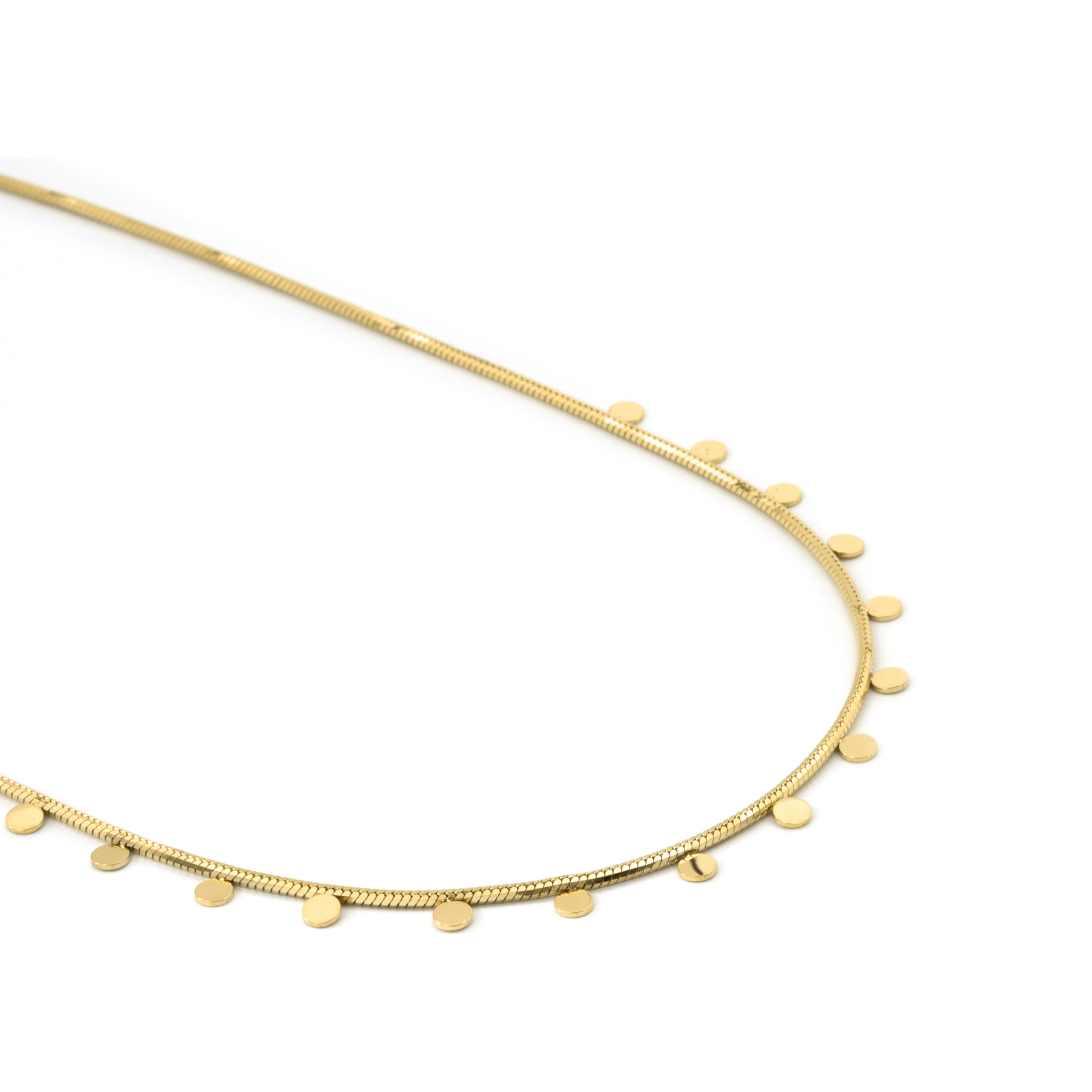 Collar Pilal acabado oro amarillo 18k