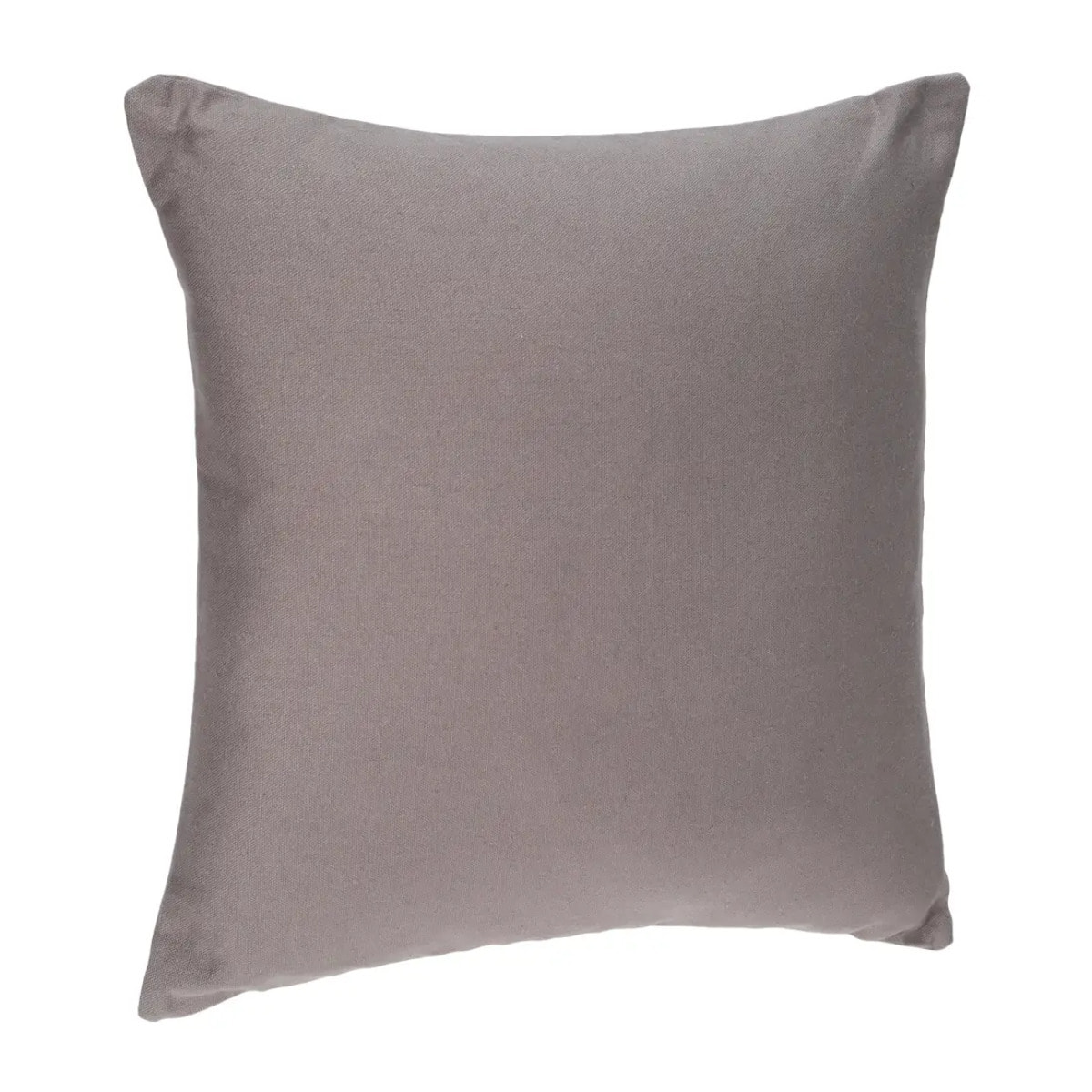 Coussin déhoussable coton gris 38x38cm