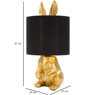 LAMPADA DA TAVOLO CONIGLIO CM Ø 20X43