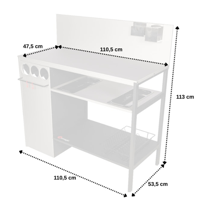 Desserte WALLIS pour plancha