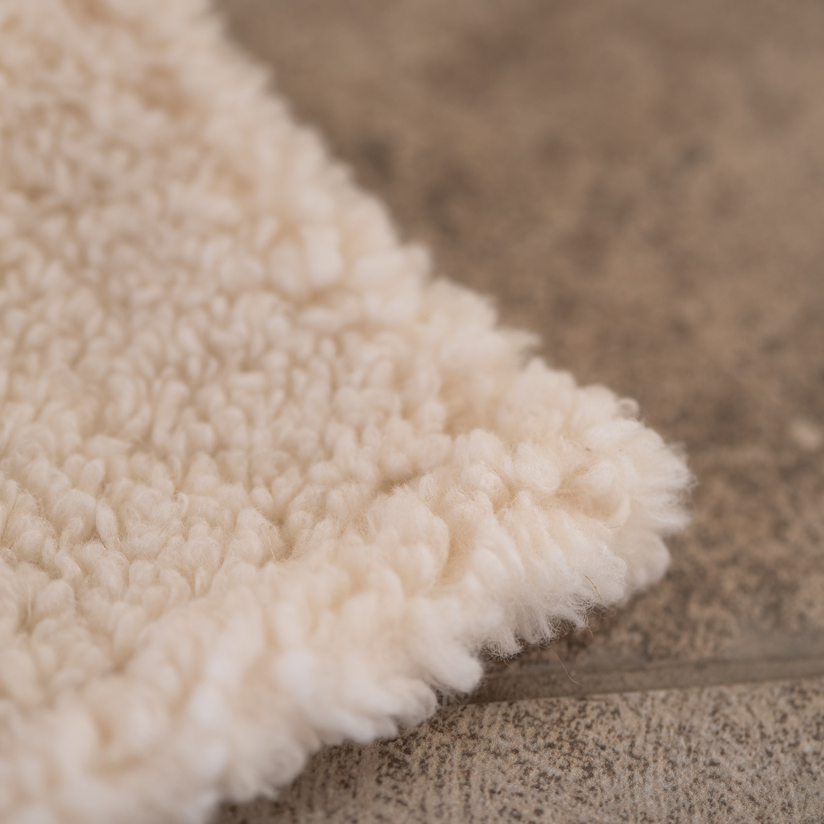 Rideau montagne  - Effet mouton - Ecru