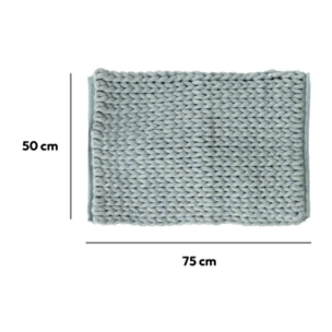 Tapis de bain 50x75 cm Bleu artic Colorama