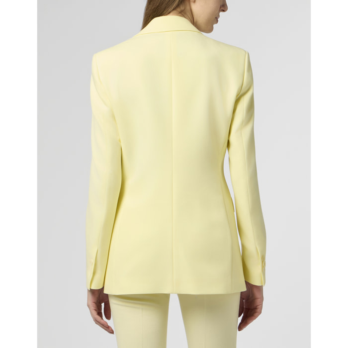 PHILIPP PLEIN Wool Fitted Single-Breasted Blazer