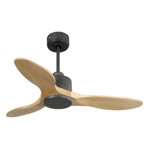Ventilateur de plafond Réversible  Thermostat Wifi Moteur à courant continu Toits en pente Télécommande Hypersilence Mémoire