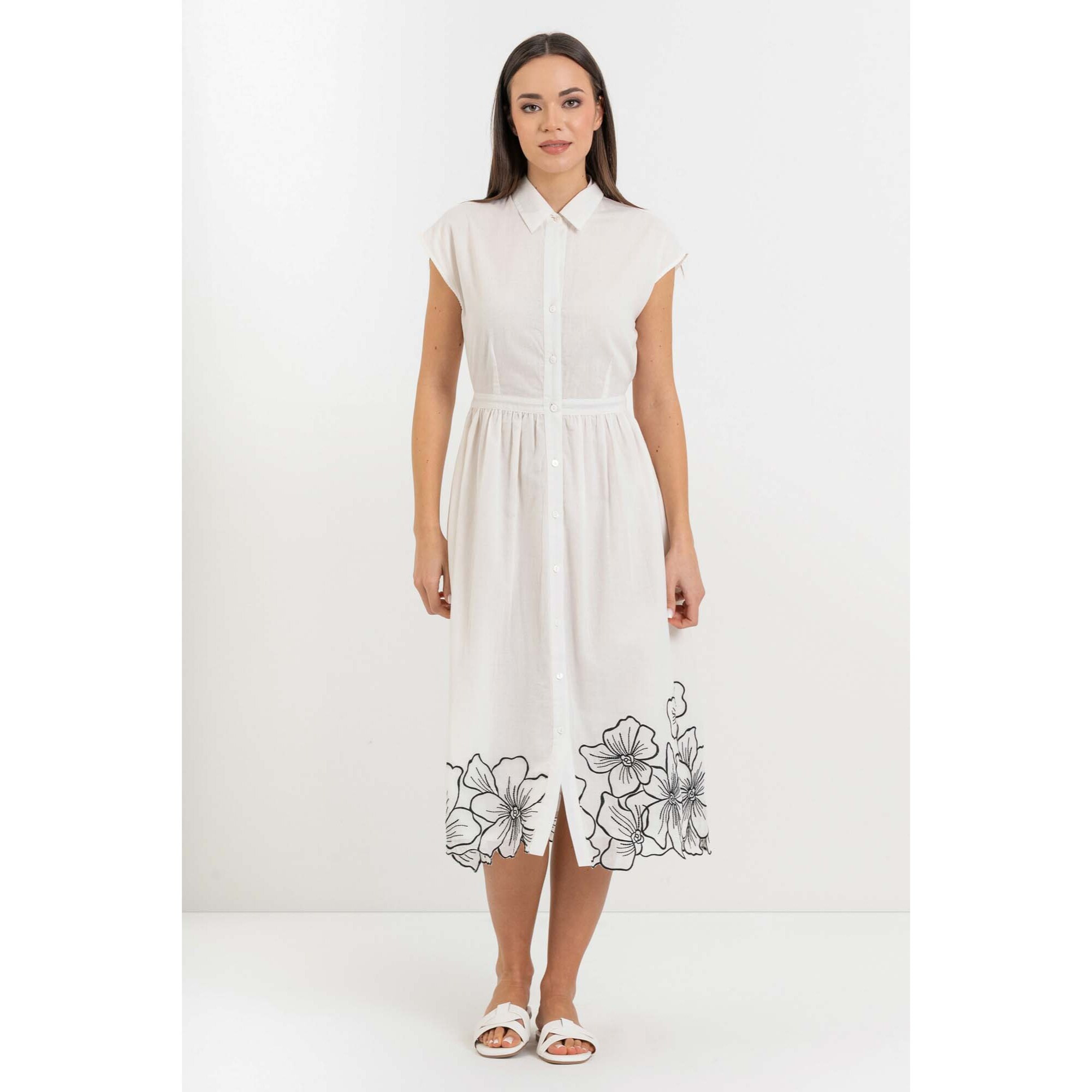 Kocca - Abito a camicia da donna in cotone con motivo floreale Donna