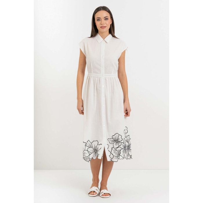 Kocca - Abito a camicia da donna in cotone con motivo floreale Donna