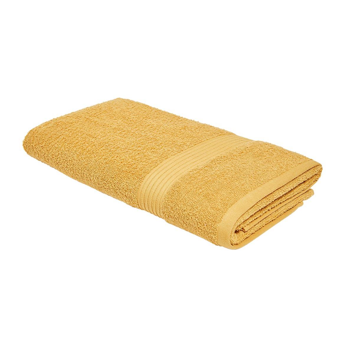 Drap de bain uni ESSENTIAL jaune