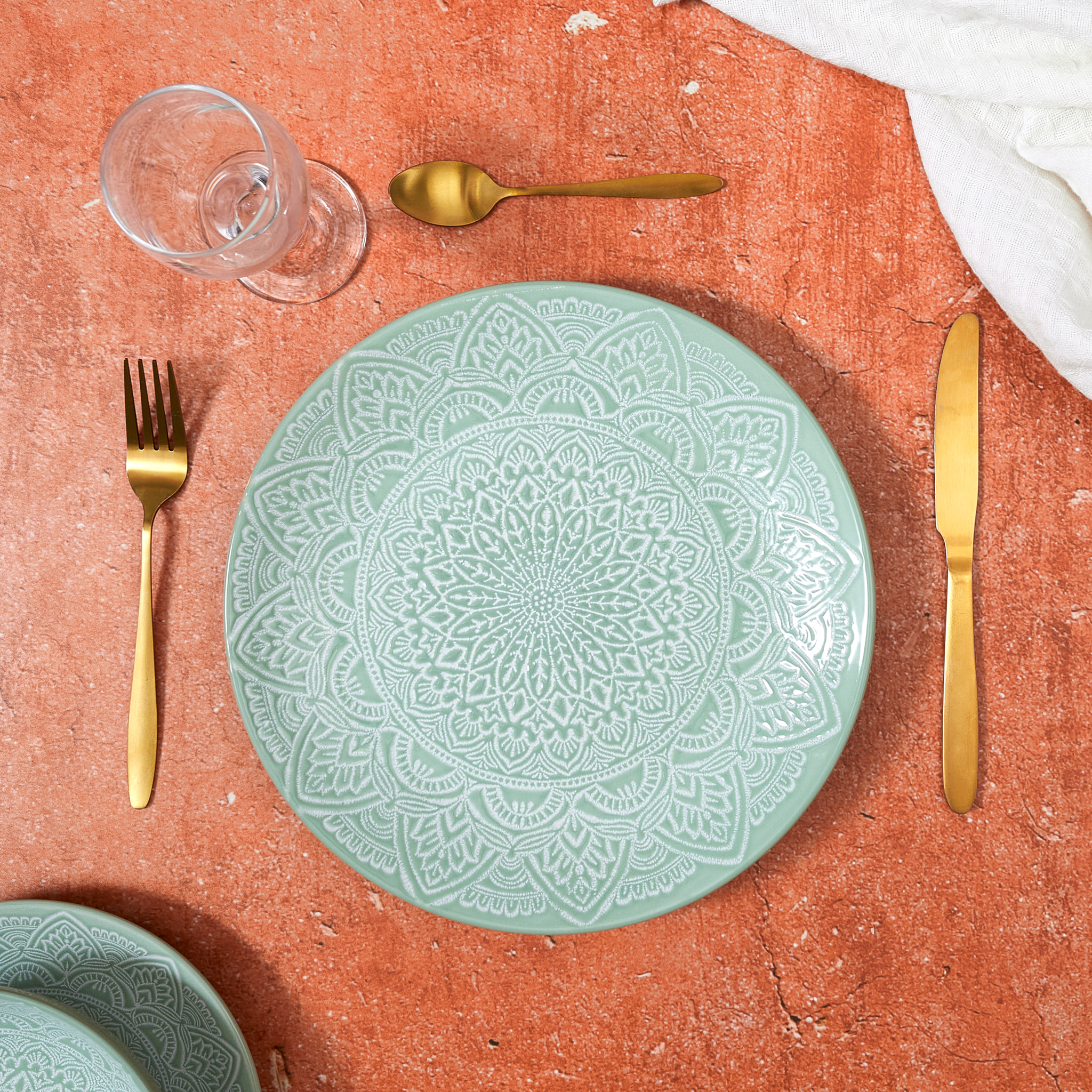 Assiette Sahara Vert D27cm