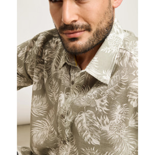 Camisa Manga Corta Caqui - Westworld