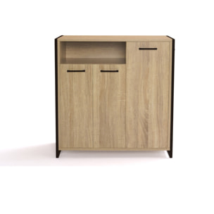 Meuble chaussures Alan 3 portes + niche latérale - 18 paires