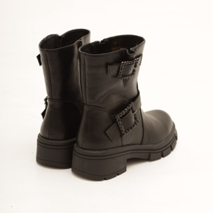 BIKER BASSO STONE CHOCOLA' NERO