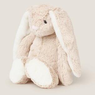 Muñeco de peluche conejito Carfi color gris piedra oscuro