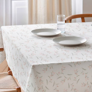 Nappe imprimée anti-tâches DUNA ROSE