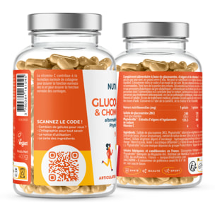 Nutri&Co Glucosamine Chondroïtine - Articulations & Os - 90 gélules Vegan