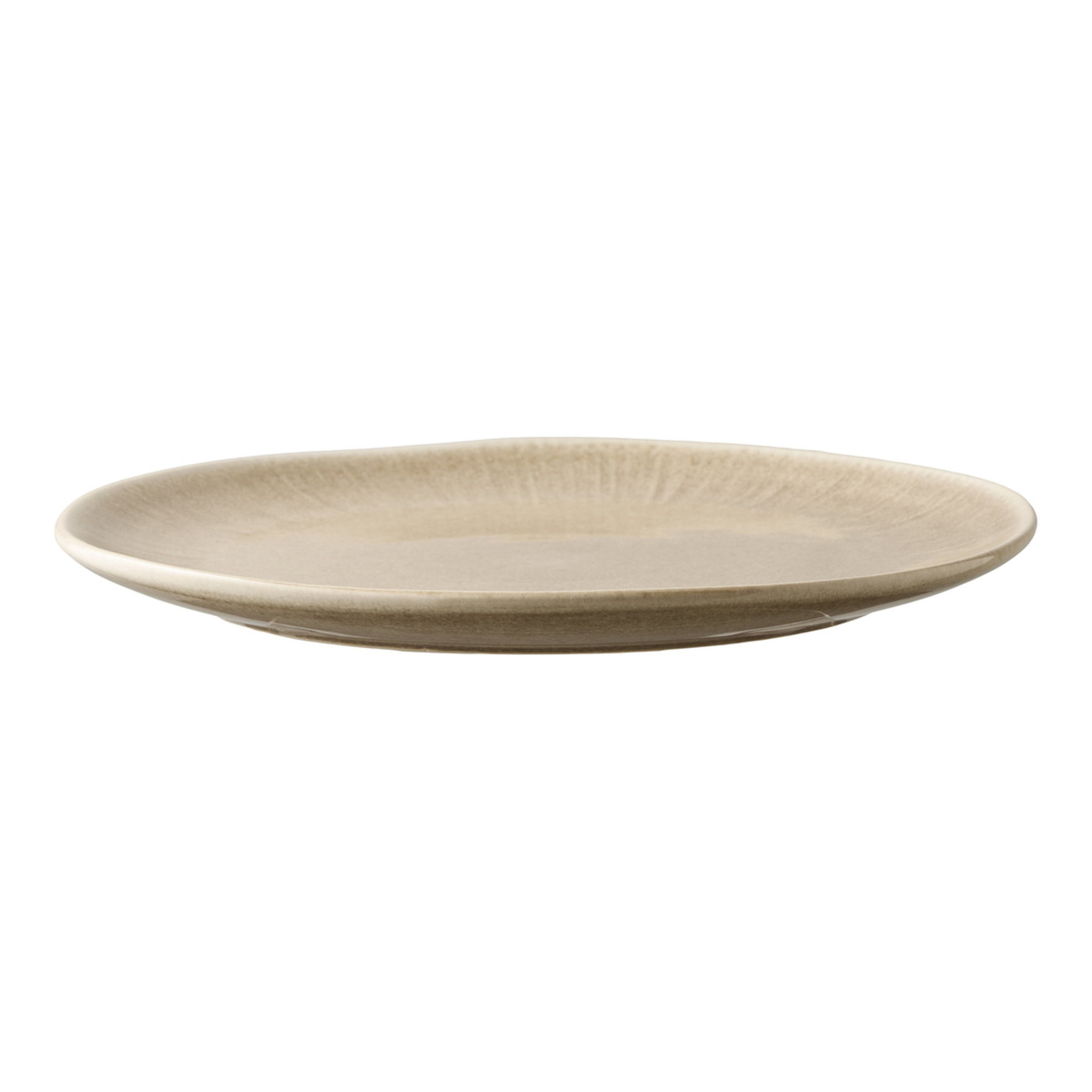 Piatto da cena Viola in gres beige ø27 cm — set da 4