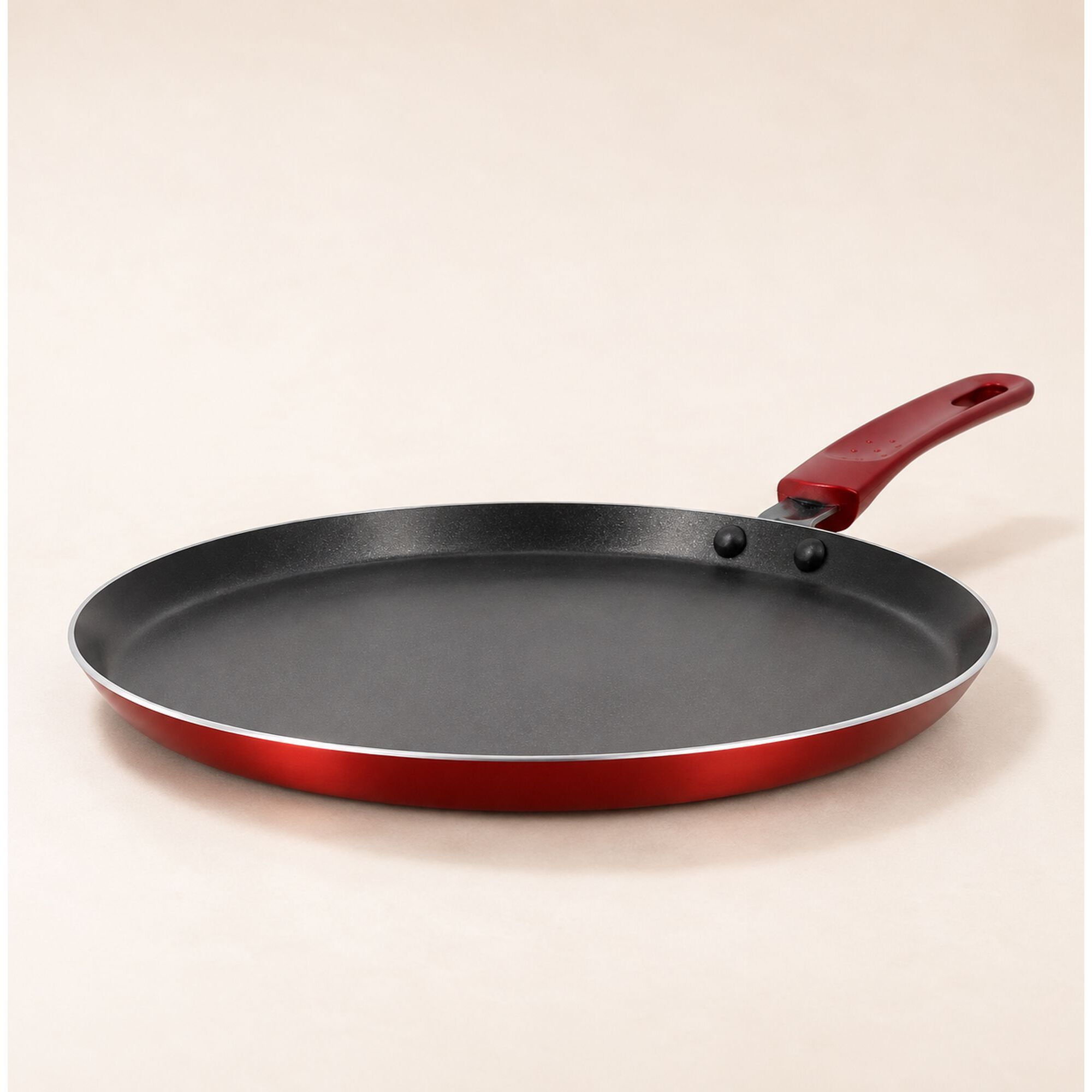 Crêpière antiadhésive en aluminium 26cm - tous feux CERISE