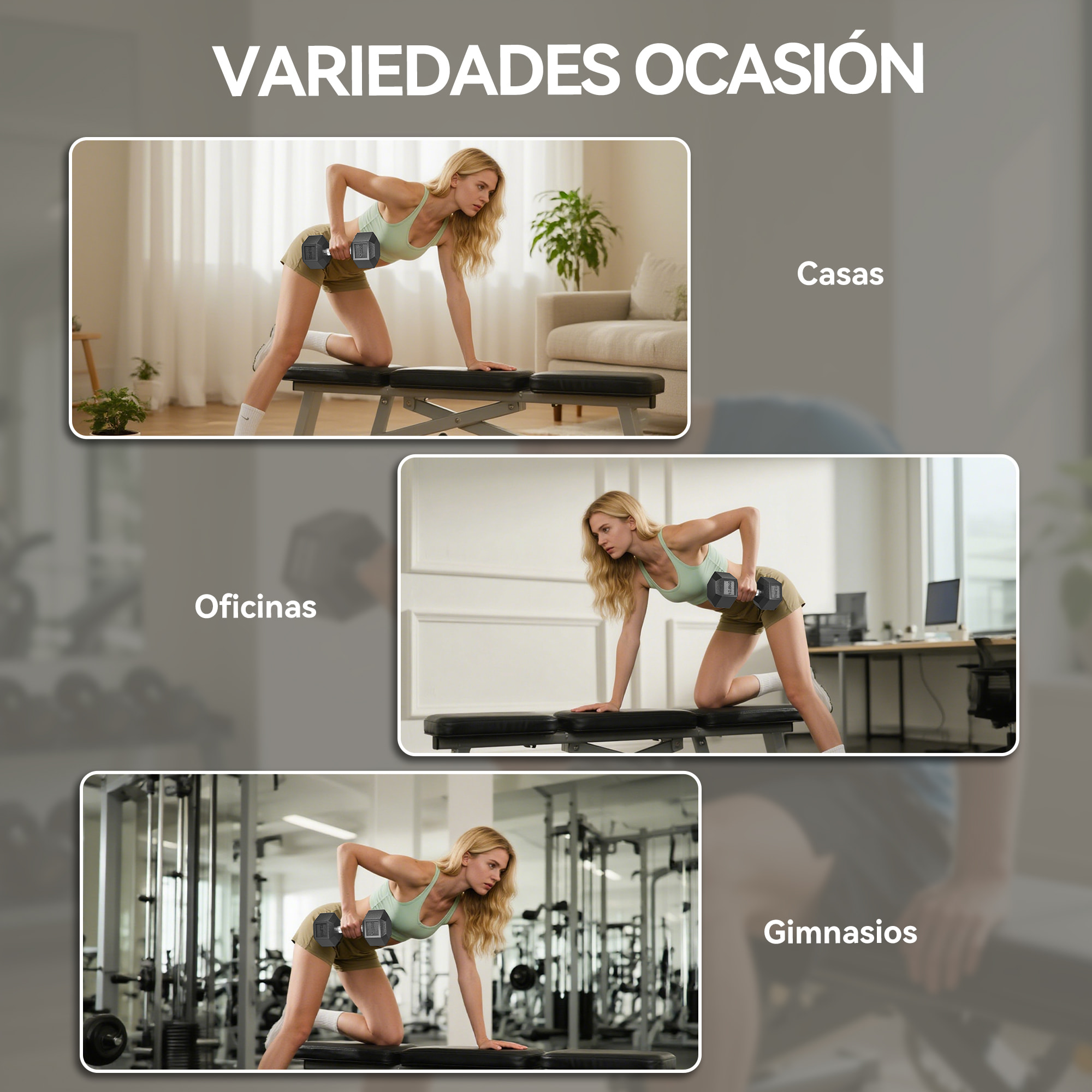 Juego de Mancuernas Hexagonales, 2 x 12,5 kg, de Hierro Fundido, Recubiertas de Goma, Juego de Pesas con Barras de Conexión para Entrenamiento en Casa, Gimnasio y Oficina, Negro y Plata