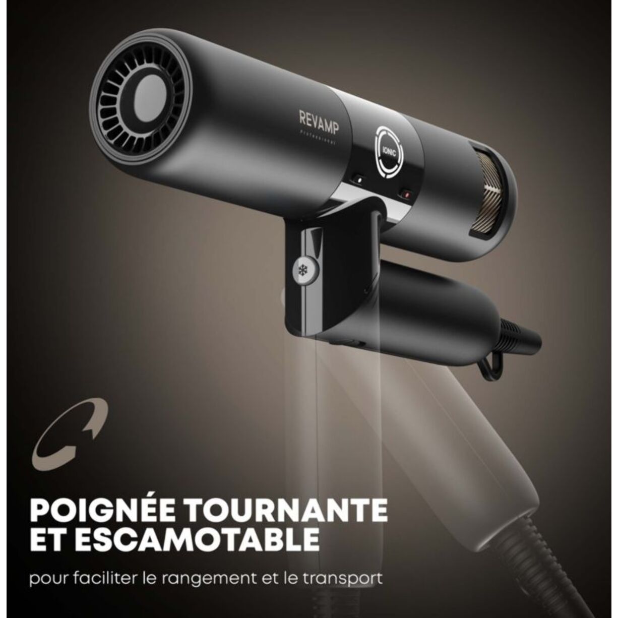 Sèche cheveux REVAMP Ionique Progloss Enigma révélation