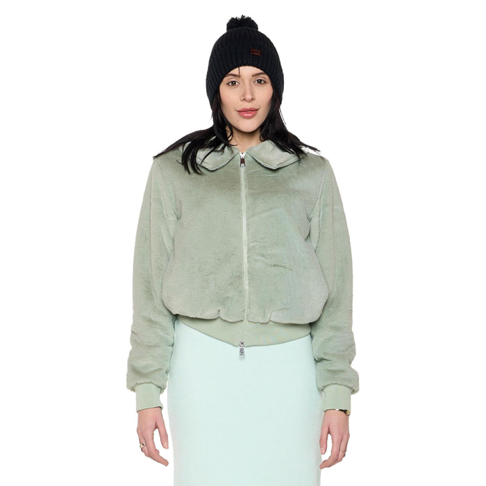 Never Without Chaqueta Sherpa suave de invierno para mujer