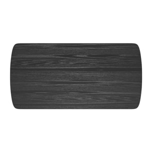 Table basse 120 cm en bois noir - Suly