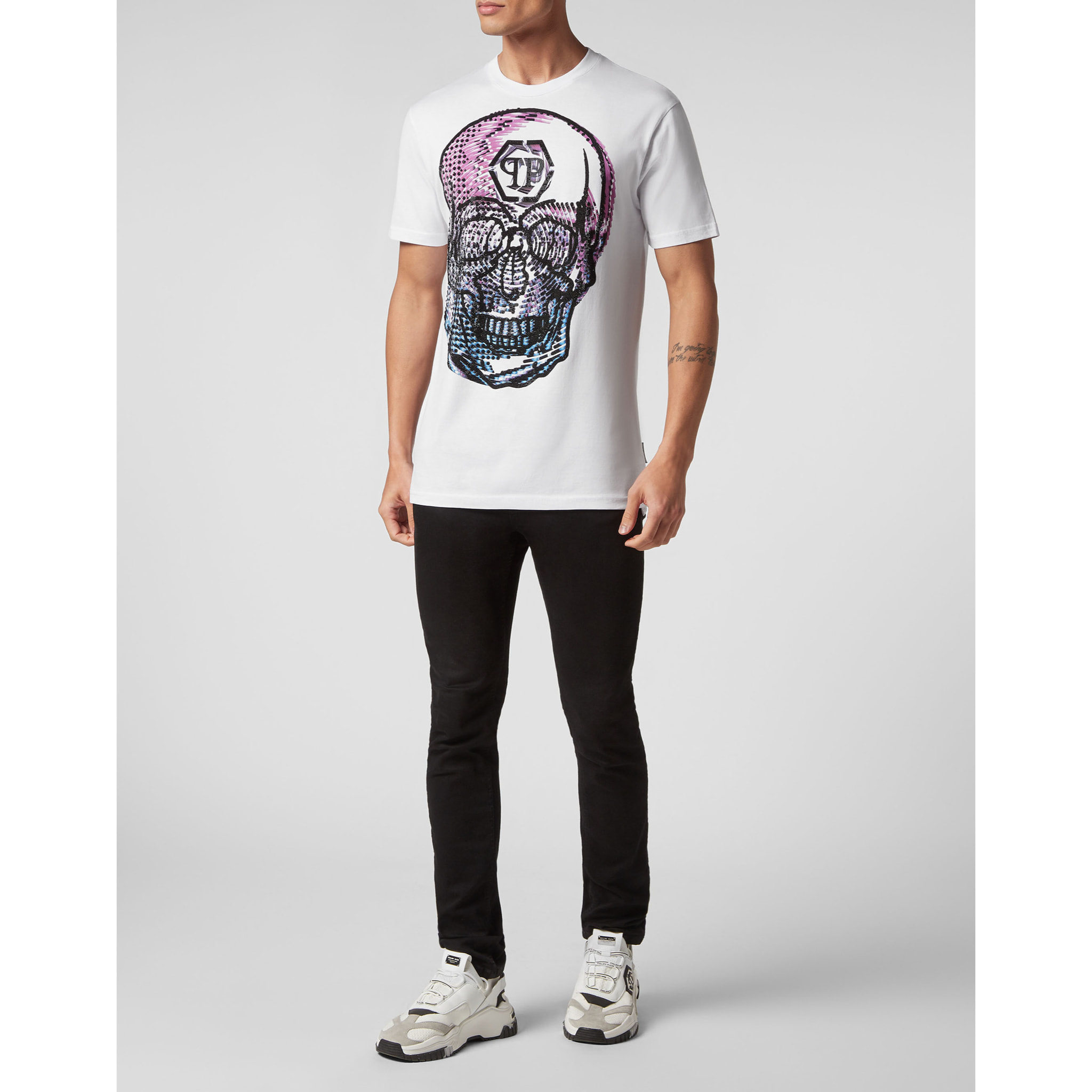 PHILIPP PLEIN Maglietta a girocollo SKULL