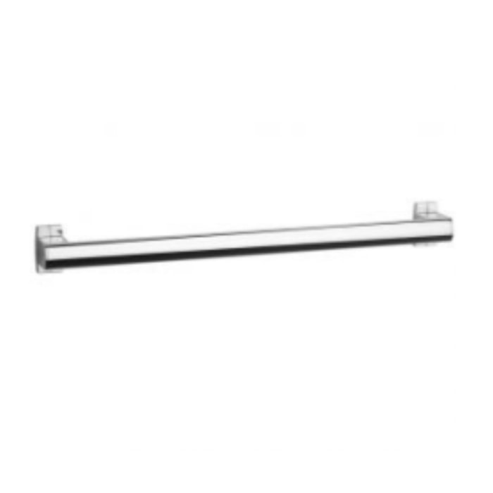 Barre de maintien droite PMR PELLET Design 60 cm aluminium anodisé brillant caches résine chromée