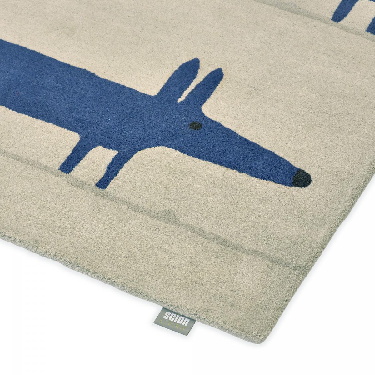 Tapis enfant fait à la main en laine RAIL