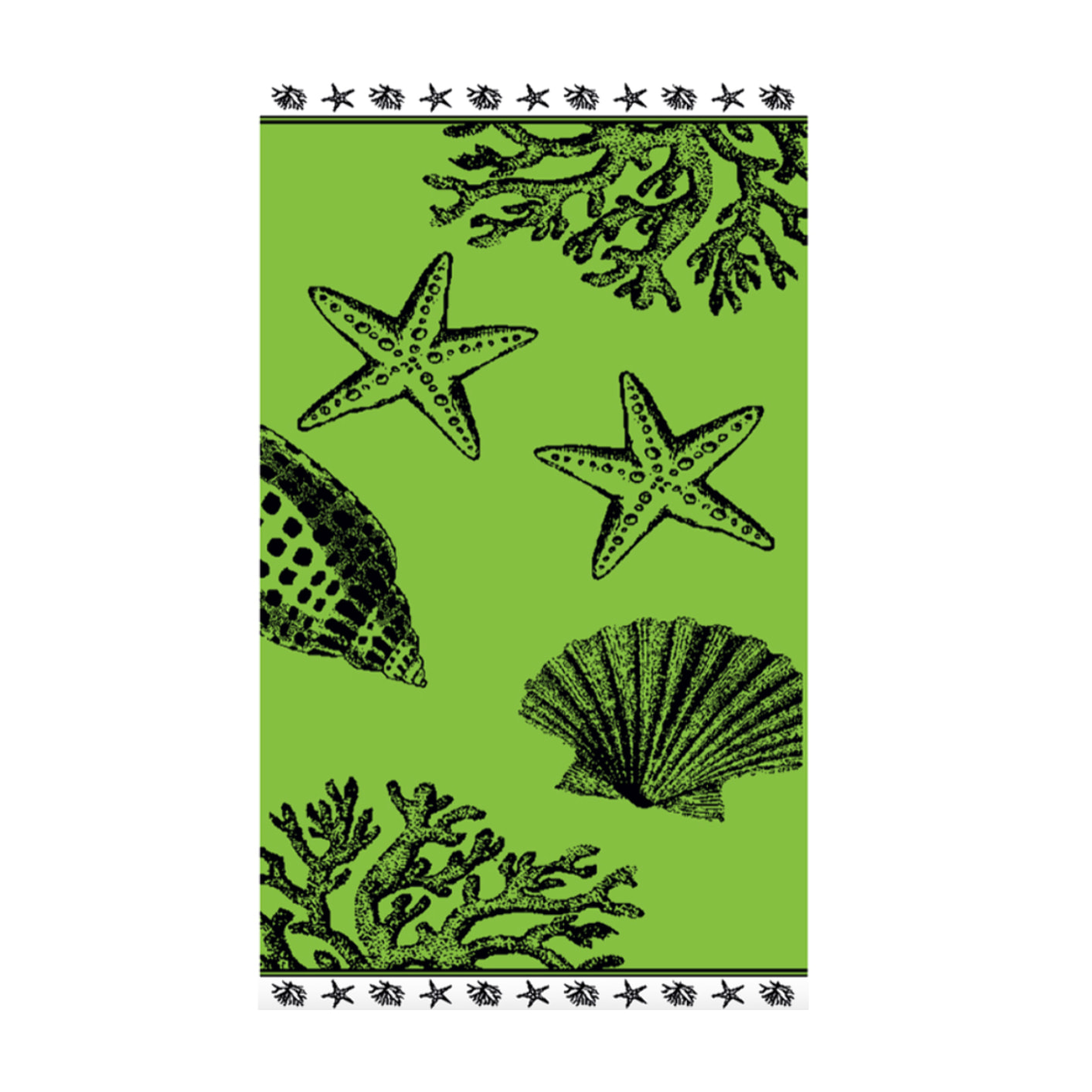 Telo Mare Spugna Jacquard Spiaggia Disegno Baleari