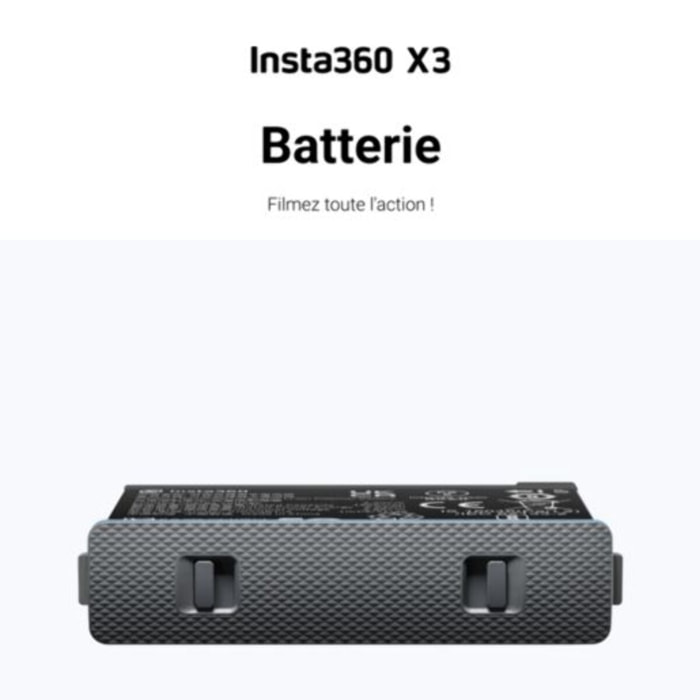 Batterie caméra INSTA360 ONE X3 Batterie