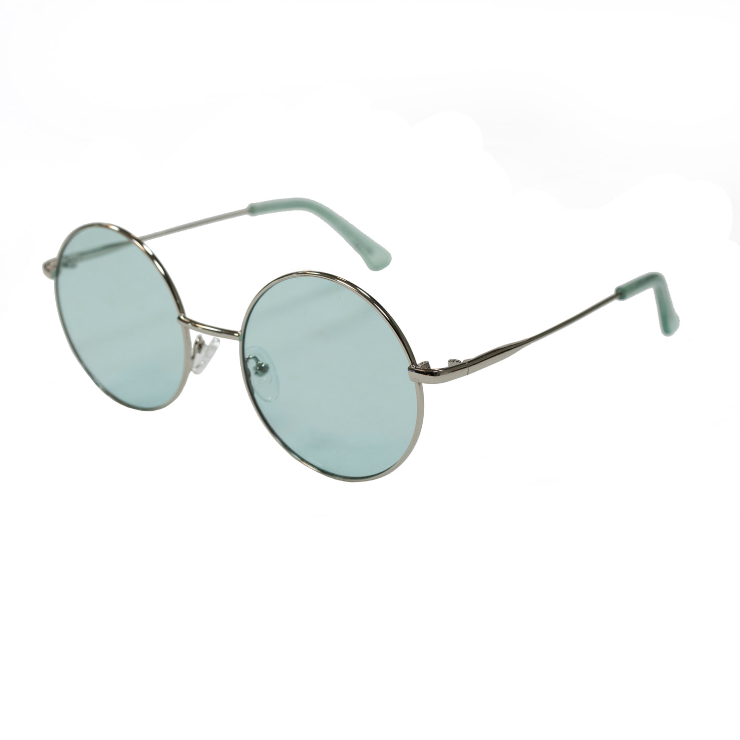 Gafas de sol OCEAN CIRCLE - Plateado brillante / Transparenteees color menta