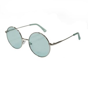 Gafas de sol OCEAN CIRCLE - Plateado brillante / Transparenteees color menta