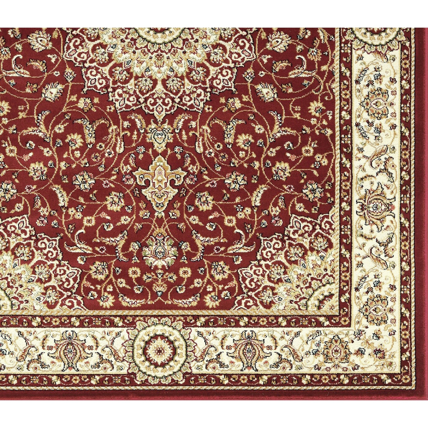 Tappeto Soggiorno Motivo Persiano Rosso