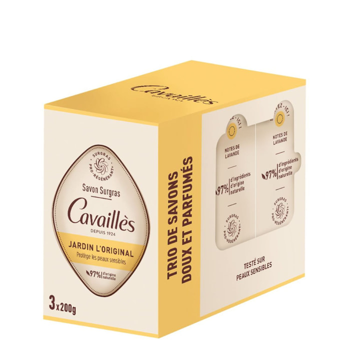 Jardin L'Original - Savon Surgras 3x200g