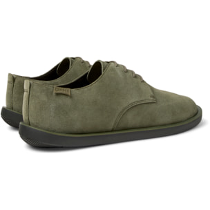 Scarpe stringate - CAMPER Wagon - Verde - Pelle scamosciata