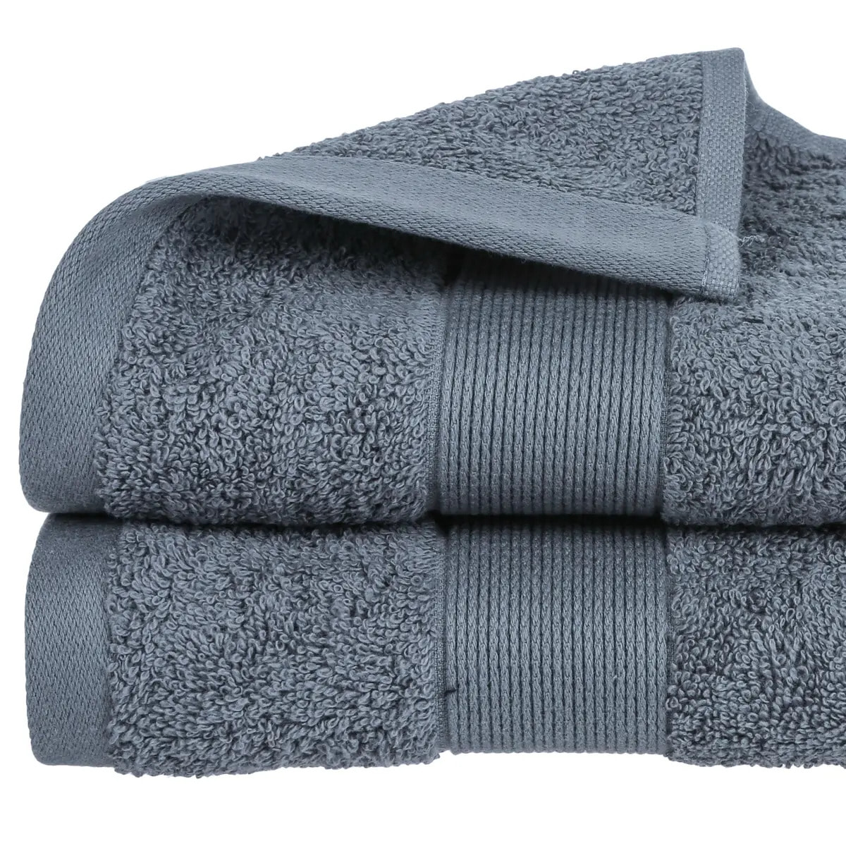 Serviette de toilette "Essentiel" coton gris 50x90cm