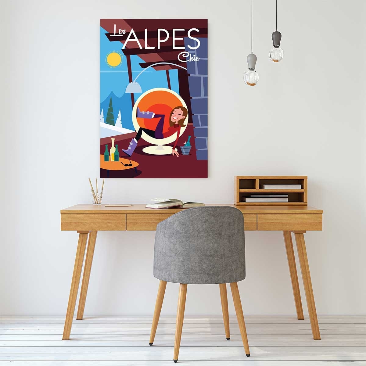 Tableau pause au chalet Tableau plexiglas