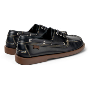 Zapatos de cordones - CAMPER Don - Azul - Cuero liso