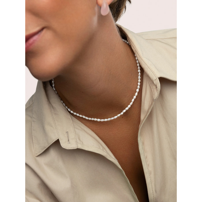 Collana Pompeya  in Acciaio Placcato Oro