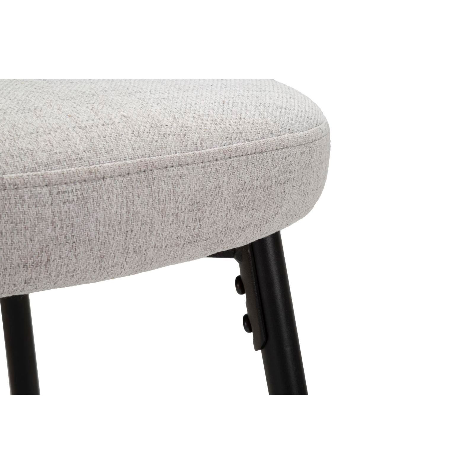 SGABELLO BAR LOSANNA GRIGIO SET 2 PZ CM 52X59X108