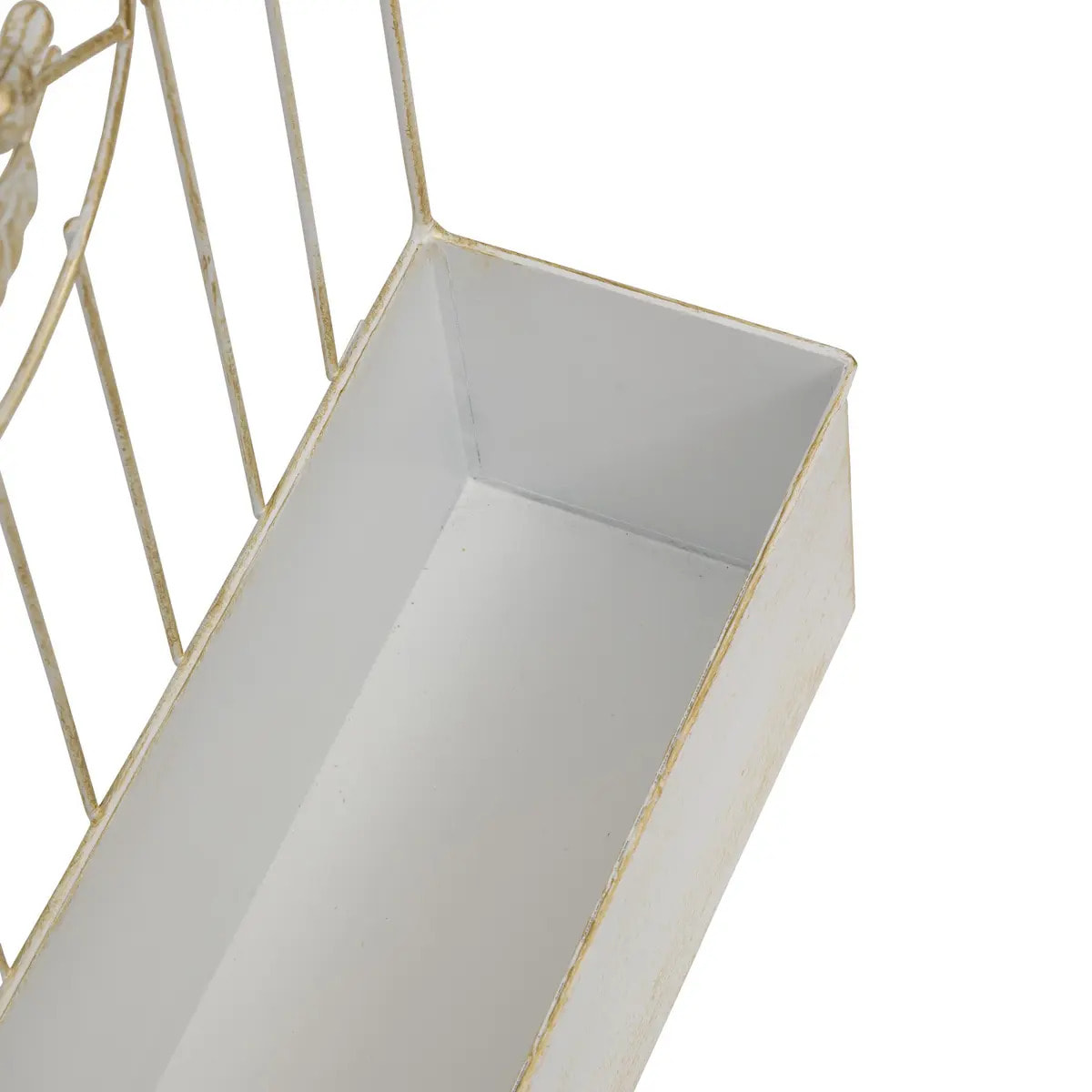 Jardinière suspendue "Tino" blanc chaud H59,5cm